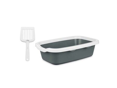Kuweta dla Kotów Mascow 87954 Biały Antracyt Plastikowy 25 x 11 x 2 cm (11 Sztuk)