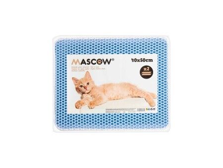 Mata do kociej kuwety Niebieski 50 x 40 x 1,5 cm (12 Sztuk)