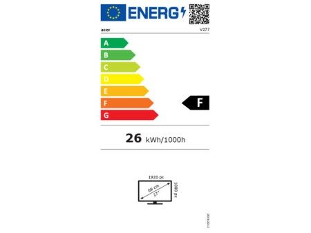 Monitor Acer VERO V277BIPV Full HD 27" 100 Hz