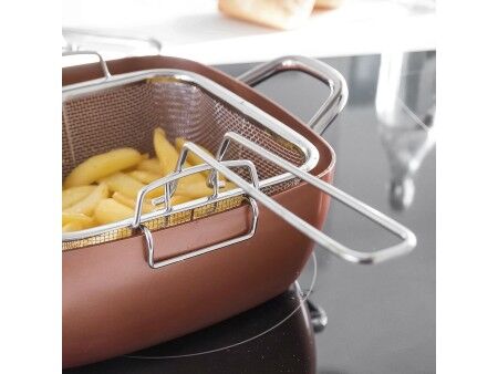 Wielofunkcyjny Westaw Patelnia 5 w 1 Copper Coppans InnovaGoods 4 Części