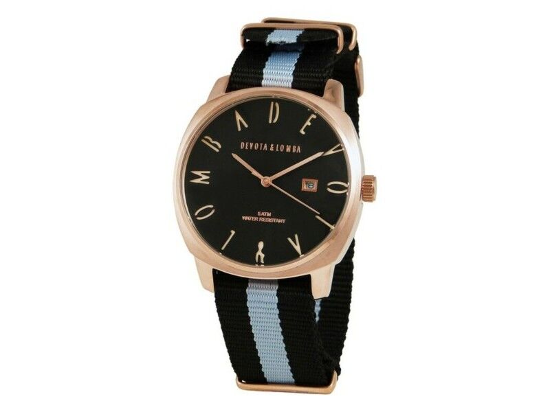 Zegarek Męski Devota & Lomba DL008MSPBK-GR-03BLACK (Ø 42 mm)