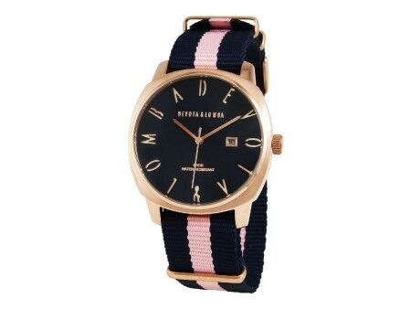 Zegarek Unisex Devota & Lomba DL008MSPBL-PK-03BLUE Różowy (Ø 42 mm)