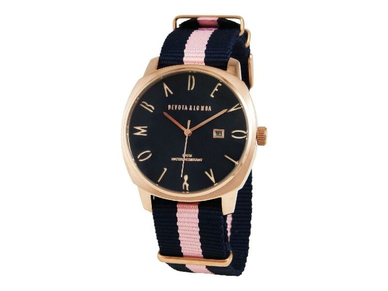 Zegarek Unisex Devota & Lomba DL008MSPBL-PK-03BLUE Różowy (Ø 42 mm)