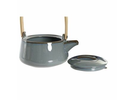 Dzbanek na herbatę DKD Home Decor 21 x 17 x 10 cm Porcelana Szary 1 L