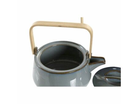Dzbanek na herbatę DKD Home Decor 21 x 17 x 10 cm Porcelana Szary 1 L