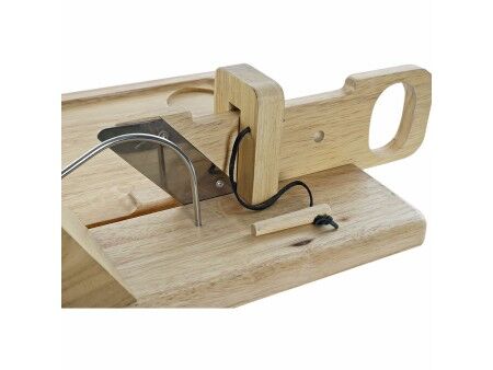 Obcinak DKD Home Decor 29 x 29 x 10 cm Drewno kauczukowe Stal nierdzewna