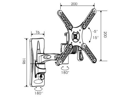 Uchwyt na TV TM Electron 25 kg 10"-32"