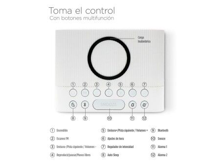 Zegar z Radiem KSIX   10W