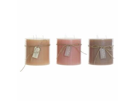 Świeca DKD Home Decor (3 pcs) (12 x 12 x 12 cm)