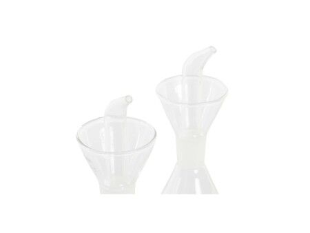 Zestaw do oliwy i octu DKD Home Decor 200 ml 19,5 x 10 x 23,5 cm Metal Przezroczysty 2 Sztuk Szkło borokrzemowe