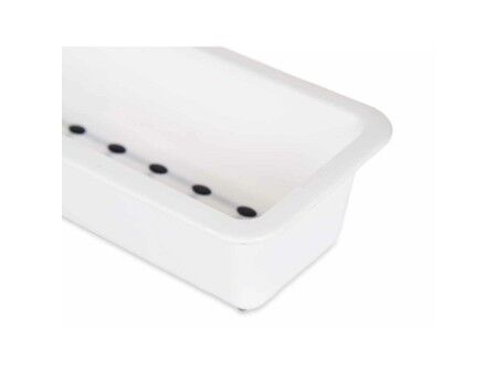 Organizer na Sztućce Kinvara CN18819 Biały Czarny Guma naturalna polipropylen 8,5 x 5 x 24 cm (36 Sztuk)