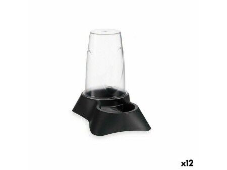 Karmnik dla Zwierząt Przezroczysty Antracyt polipropylen 650 ml 12,5 x 18 x 19 cm