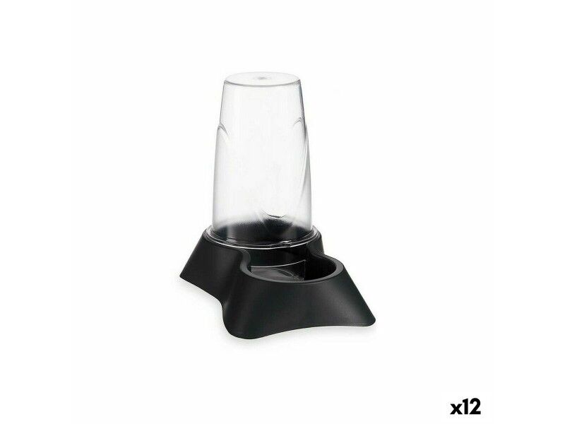 Karmnik dla Zwierząt Przezroczysty Antracyt polipropylen 650 ml 12,5 x 18 x 19 cm