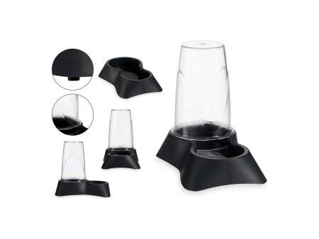 Karmnik dla Zwierząt Przezroczysty Antracyt polipropylen 650 ml 12,5 x 18 x 19 cm