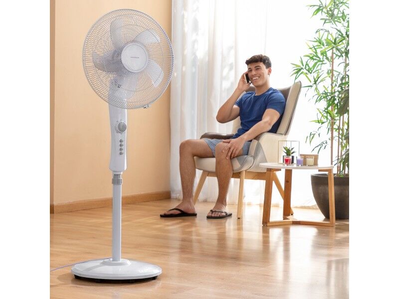 Wentylator stołowy InnovaGoods Freshinn Biały 45 W
