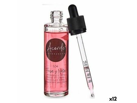 Esencja rozpuszczalna w wodzie Acorde 50ML-G-DROPPER Truskawka Śmietana 50 ml (12 Sztuk)