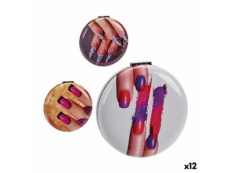 Lusterko kieszonkowe Szkło Plastikowy 8 x 2,4 x 8 cm (12 Sztuk) Lusterko kieszonkowe Szkło Plastikowy 8 x 2,4 x 8 cm (12 Sztuk)