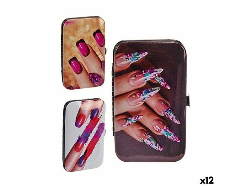 Zestaw do Manicure Plastikowy Paznokcie (12 Sztuk)