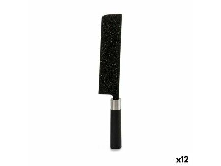 Tasak Kuchenny Kinvara KT11-5604M08 Czarny Stal nierdzewna Plastikowy 5,3 x 33 x 2,3 cm Marmur (12 Sztuk)