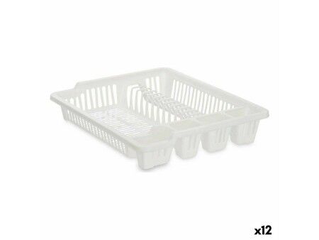 Ociekacz do Naczyń Kinvara 2601405-2 Biały 46 x 8 x 37,5 cm (12 Sztuk)
