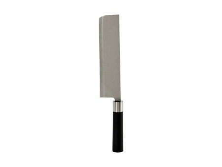 Tasak Kuchenny Kinvara KT11-5604S08 Czarny Srebrzysty Stal nierdzewna Plastikowy 5,6 x 2,5 x 33 cm (12 Sztuk)