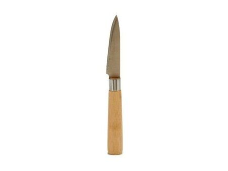 Nóż Obierak Kinvara KT116042E Brązowy Srebrzysty Bambus Stal nierdzewna 22 x 19,5 x 2 cm (12 Sztuk)