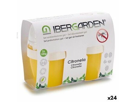 Zestaw odświeżaczy powietrza Ibergarden 1165 Citronella Żel (24 Sztuk)