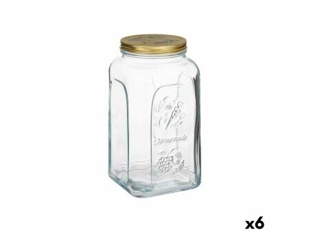 Soik Pasabahce Homemade Przezroczysty Złoty 3 L (6 Sztuk)