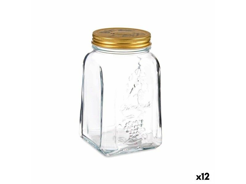 Soik Pasabahce Homemade Przezroczysty Złoty 1 L (12 Sztuk)