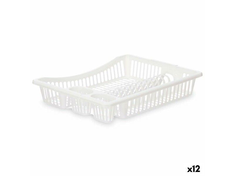 Ociekacz do Naczyń Kinvara YMA04 1095 01 Biały 45,5 x 8 x 36,5 cm (12 Sztuk)