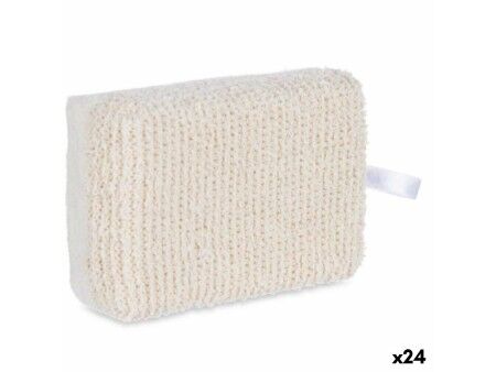 Gąbka do Ciała Berilo B7081-7 Biały Beżowy 14 x 5 x 9 cm (24 Sztuk)