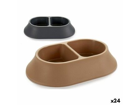 Karmnik dla Zwierząt Plastikowy 34,5 x 7 x 22,5 cm (24 Sztuk)
