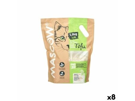 Piasek dla Kota 1,5 Kg Soi Biały (8 Sztuk)