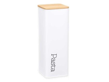 Puszka Kinvara W7081-4 Biały Metal 8 x 26,5 x 8 cm Pasta (6 Sztuk)
