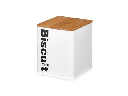 Pudełko na ciastka i bułeczki Kinvara W5003BM Biały Metal 13,7 x 16,5 x 14 cm (6 Sztuk)