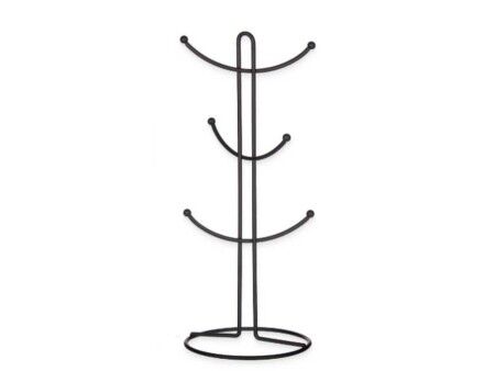 Wieszak na kubki Kinvara CN-W3154-1P Czarny Metal 16 x 39 x 16 cm (6 Sztuk)