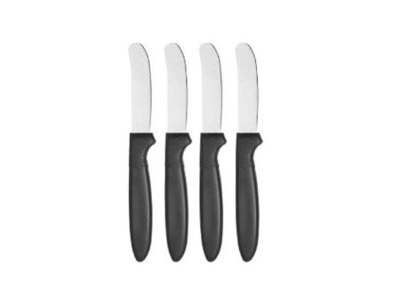 Zestaw noży Kinvara CN-KT172244E Czarny Srebrzysty Stal nierdzewna Plastikowy 17 cm (12 Sztuk)