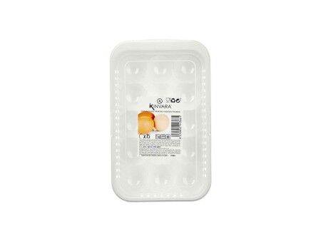 Podstawka do jajka Kinvara 02 1067 Biały Przezroczysty Plastikowy 17,5 x 7 x 28,5 cm (12 Sztuk)