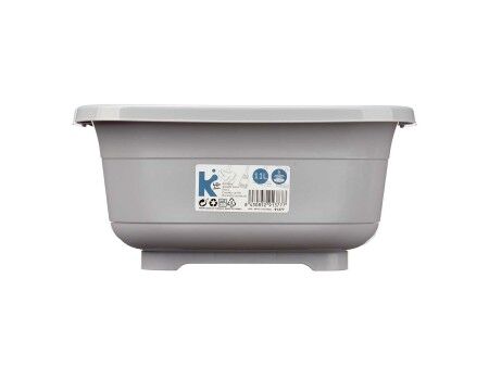 Plastikowa Miska Kinvara 03 1071 Szary Plastikowy 11 L (12 Sztuk)