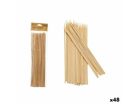 Zestaw do szaszłyków na grilla Bambus 0,3 x 30 x 0,3 cm (48 Sztuk)
