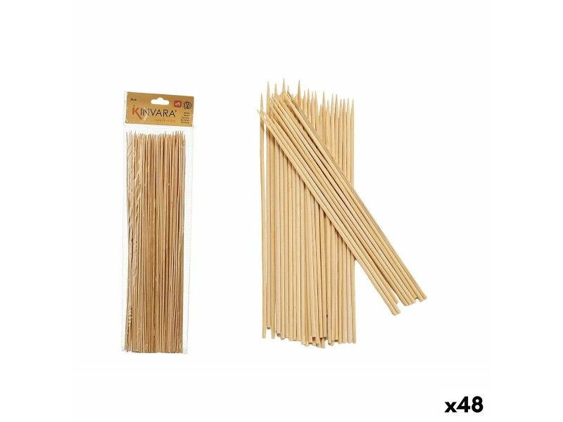 Zestaw do szaszłyków na grilla Bambus 0,3 x 30 x 0,3 cm (48 Sztuk)