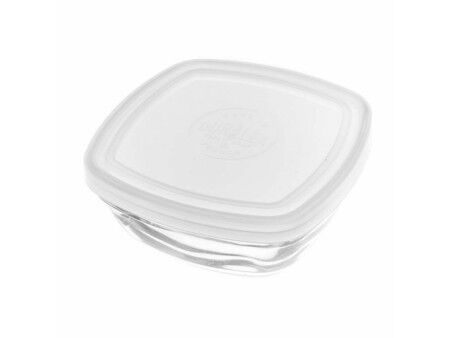 Kwadratowe pudełko na lunch z pokrywką Duralex FreshBox Przezroczysty 300 ml 11 x 11 x 4,5 cm (12 Sztuk)