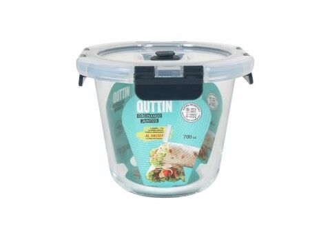 Hermetyczne pudełko na lunch Quttin Zawór próżniowy 700 ml 14 x 14 x 11 cm (6 Sztuk)