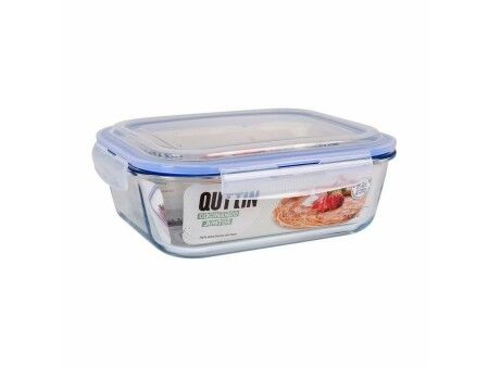 Hermetyczne pudełko na lunch Quttin   Prostokątny 2,4 L (4 Sztuk)