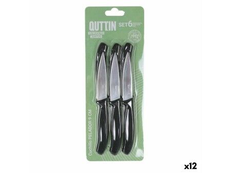 Zestaw Noży Obierająych Quttin Basic 6 Części 19,5 x 2 x 1 cm (12 Sztuk)