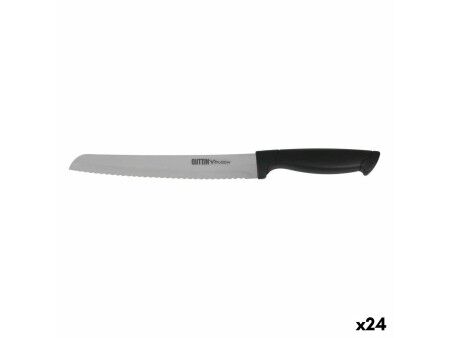 Nóż do chleba Quttin Black Czarny Srebrzysty 24 Sztuk 20 cm