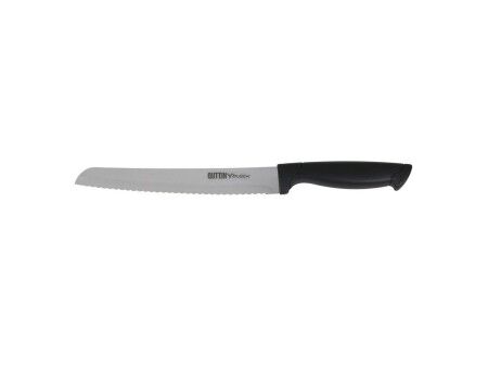Nóż do chleba Quttin Black Czarny Srebrzysty 24 Sztuk 20 cm