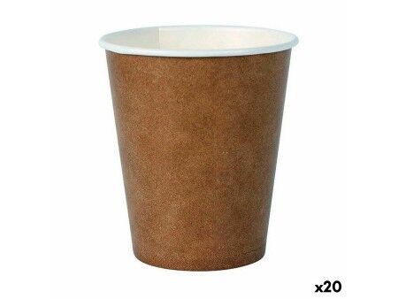 Zestaw kieliszków Algon Jednorazowe Karton papier pakowy 30 Części 250 ml (20 Sztuk)