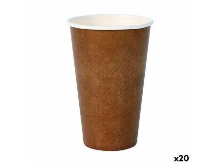 Zestaw kieliszków Algon Jednorazowe Karton papier pakowy 35 Części 350 ml (20 Sztuk)