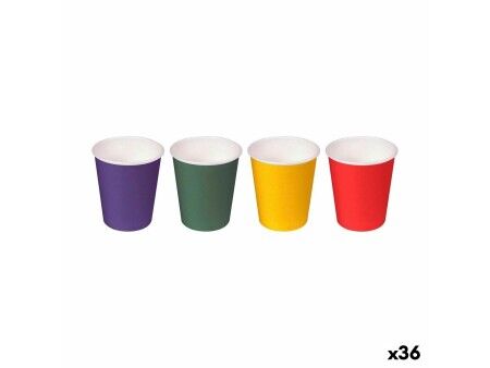 Zestaw Kieliszków Algon Jednorazowe Karton Wielokolorowy 40 Części 50 ml (36 Sztuk)